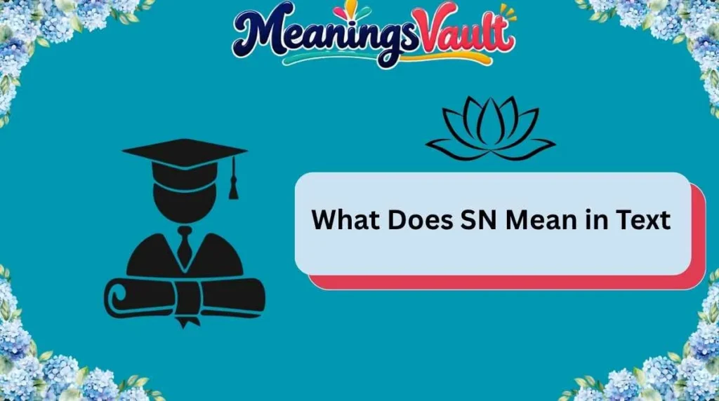 What Does SN Mean in Text