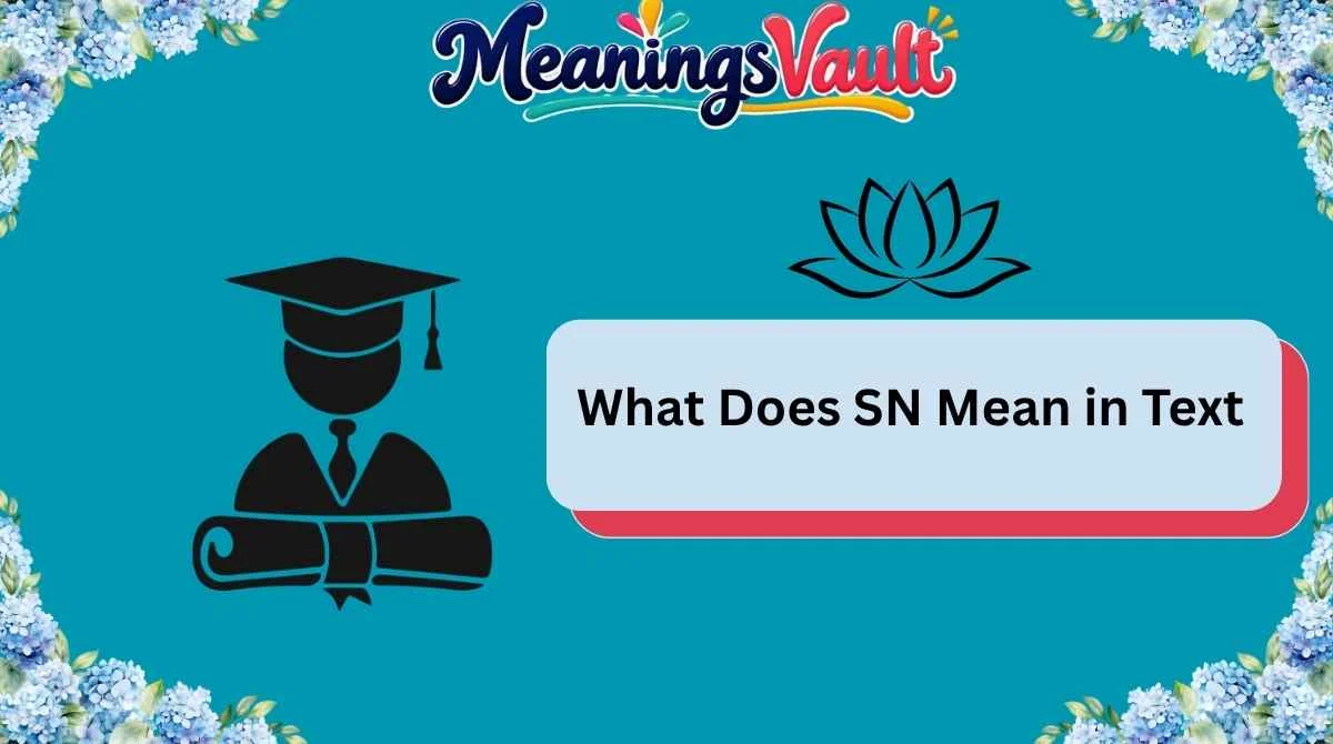What Does SN Mean in Text