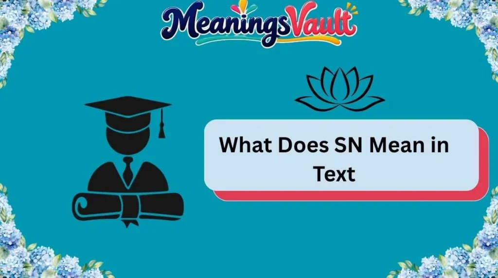 What Does SN Mean in Text